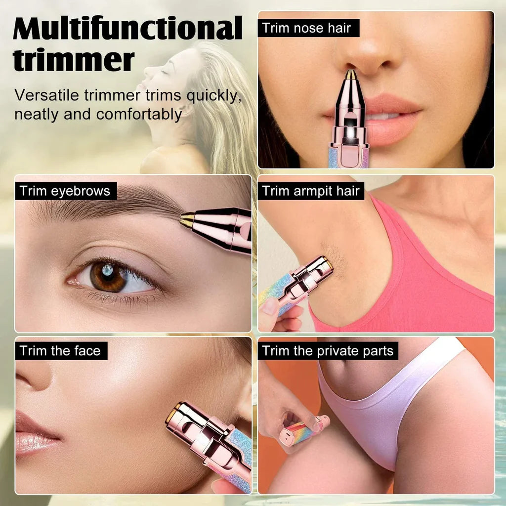 Depiladora facial de precisión 2 en 1